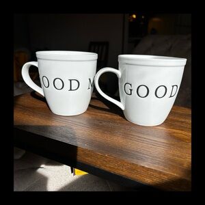 Cost Plus World Market 'Good Morning' Mugs